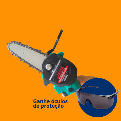 UltraCorte™ Motosserra Portátil com carregador + óculos de proteção de Brinde