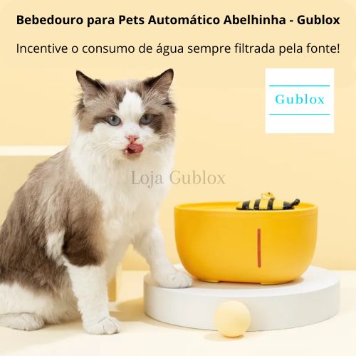 Bebedouro para Pets Automático Abelhinha - Gublox
